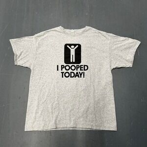 Y2K I pooped today funny joke humor graphic tee shirt tshirt